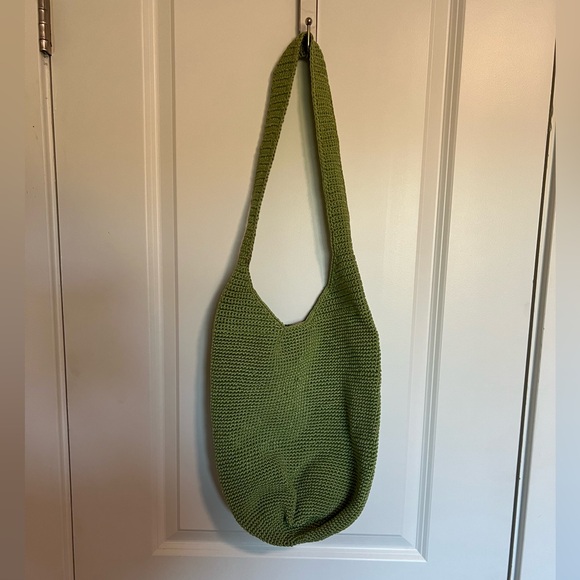 🌿Vintage y2k Lime Green Knit Hobo Bag 🌿 - Picture 1 of 2